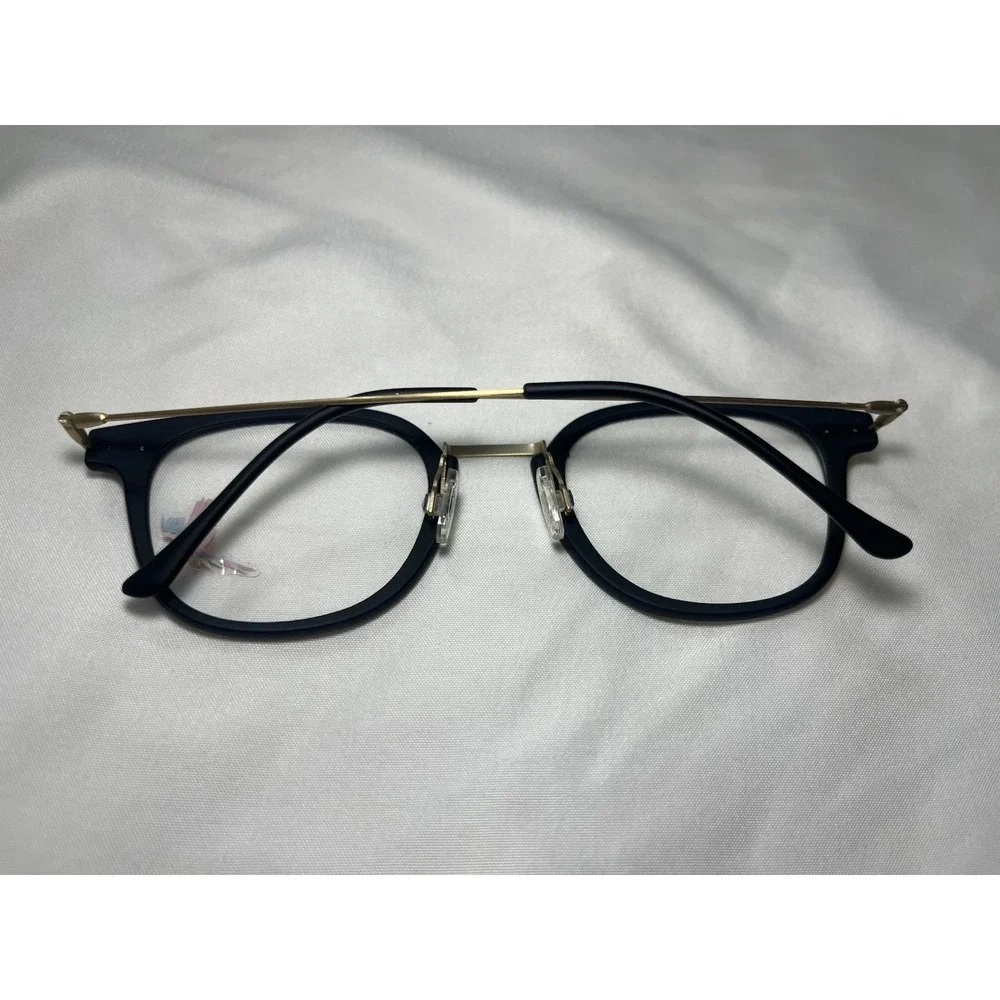 Maui Jim Eyeglasses MJO2412-2M‎ Matte Black/Gold Square Frame Italy 49[]25 140